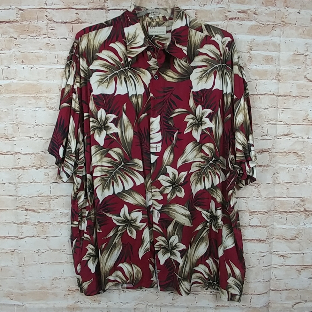 Natural Issue Hawaiian shirt Floral print L